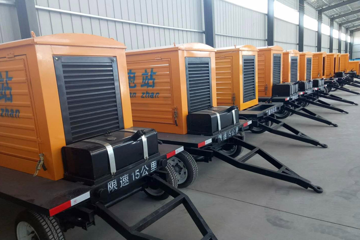 乐山发电机租赁施工现场